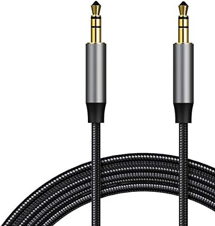 Amazon Brand - Eono Aux Cable 3.5mm Audio Cable, 3.3ft/1M 3.5mm Headphone Jack Male to Male Car Aux Stereo Lead Auxiliary Cord Compatible with Car, Smartphone, Laptop, Tablet, Home Stereos (Grey)