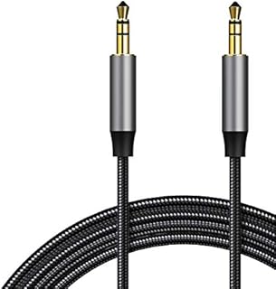 Amazon Brand - Eono Aux Cable 3.5mm Audio Cable, 3.3ft/1M 3.5mm Headphone Jack Male to Male Car Aux Stereo Lead Auxiliary Cord Compatible with Car, Smartphone, Laptop, Tablet, Home Stereos (Grey)