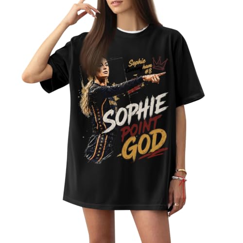 Image of Womens Sophie T-Shirt Graphic Shirt Basketball Fan Tee Spicy Sophie Merch Vintage Short Sleeve Casual Top for Basketball Supporters