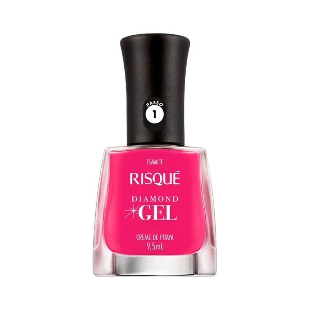 Esmalte Risqué Diamond Gel Creme de Pitaya Rosa Cremoso 9,5 Ml