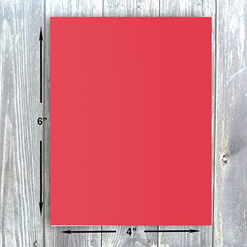 Hamilco Punch Red 65lb Cover 4x6 Colored Scrapbook Cardstock (100PK) by Hamilco - Used condition - Image 2