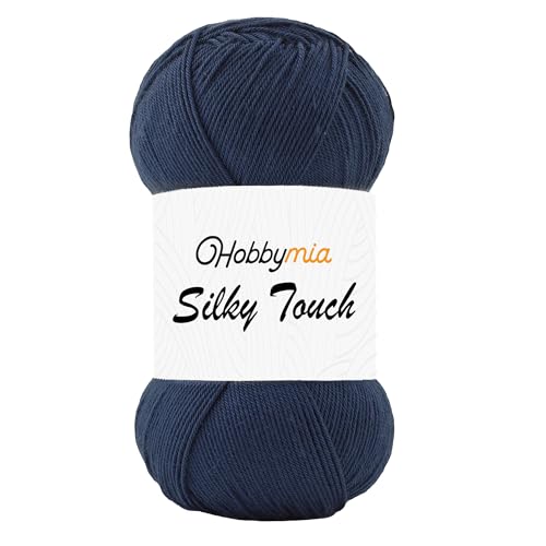 HobbyMia Silky Touch Crochet Yarn - 100gr / 383yds -