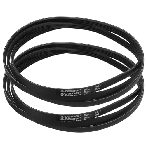 QUARKZMAN 2 Piezas Correa Poly V 650J4 4 Costillas Correa en V Pj 65' L x 0.37' An x 0.14' Grosor Correa Poly V EPDM Correa Micro V de Cuña Múltiple