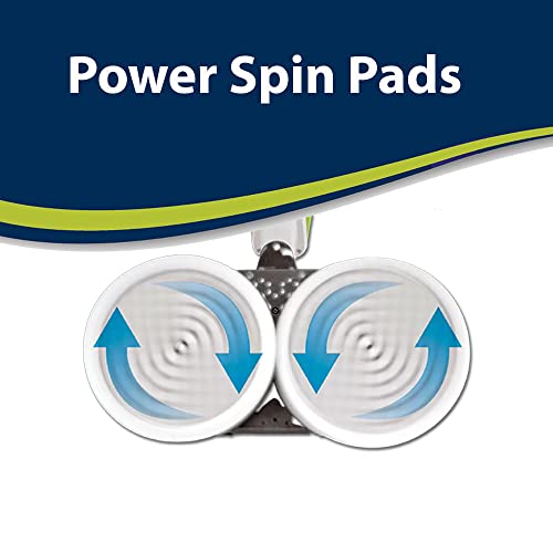 Spinwave Mop Pad Replacement for Bissell 2124 Spinwave Mop Pad 2039A, 2315A Hard Floor Mop Cleaners (2 Soft + 2 Scrubby) Washable and Reusable Mop Pads Compare to Part # 1611298 & 1611297