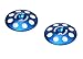 Exotek 1665BLU 1/8 Buggy XL Wing Buttons, 22Mm (2), Blue