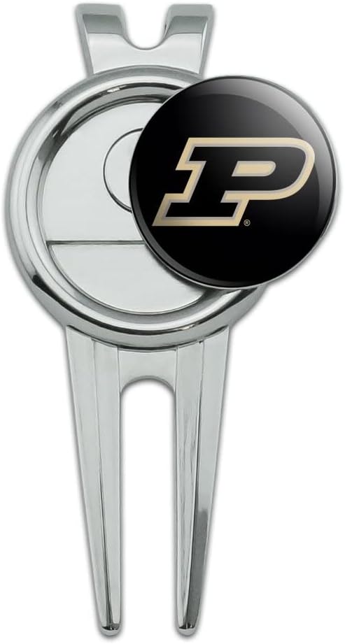 GRAPHICS &amp; MORE Purdue Boilermakers ロゴ ゴルフディボット修復ツールとボールマーカー