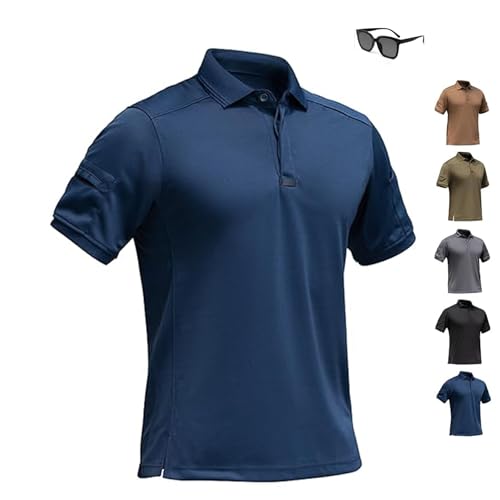 TactiShirt - Outdoor Performance Tactical Shirt, Men's Quick Dry Polo Shirt with Pockets for Tactical Outdoor Hiking