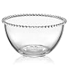 Fitz and Floyd Beaded Glass Fruit Serve Salad Bowl 825 Inch Clear