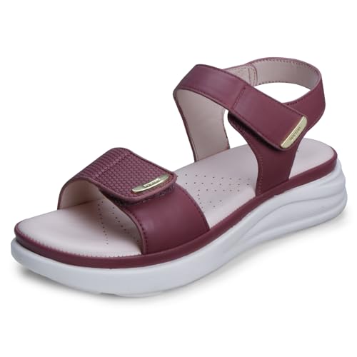 Image of DOCTOR EXTRA SOFT Women's Ultra Lightweight Sandals with Memory Foam Cushion|Stylish & Comfortable|Casual & Non-Slip|Diabetic & Orthopedic Flip Flops with Adjustable Strap Ladies & Girls New-D-610