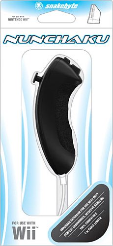 Wii   Nunchuk Controller Black (Snakebyte)