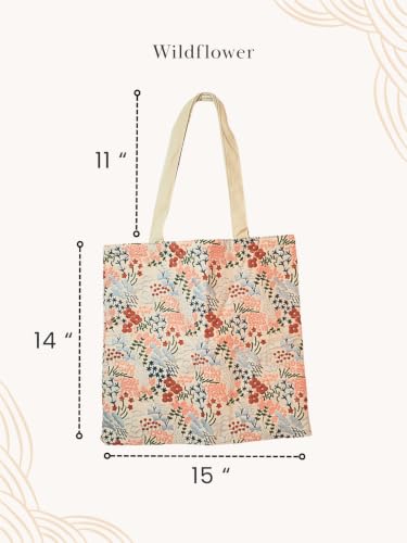 Bolso Tote Bordado para Mujer de Lona con Forro 15x14" miniatura 5