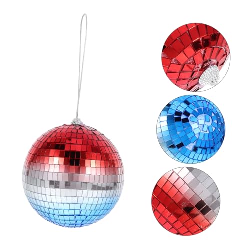 Bola espejada colgante para fiestas, Navidad y bodas, adorno con gradiente brillante y reflectante para hogar y eventos miniatura 6