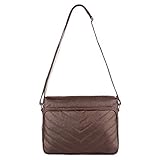 Bolsa feminina tiracolo de couro Anita - Café