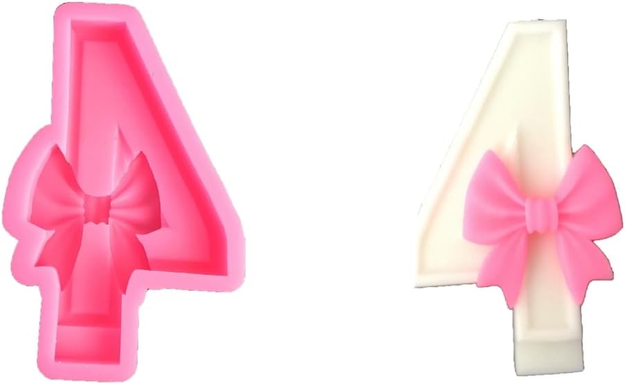 蝶結び番号シリコンモールド チョコレートクラフトモールド DIYプロジェクト用