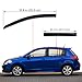 Lightronic Extra Durable Outside-Mount Auto Vent Window Visor, Fits 2007-2012 Nissan Versa Hatchback, 2007-2011 Nissan Versa Sedan, UV Protection Rain Guard, Original Wind Deflector, Smoke, 4-Pcs