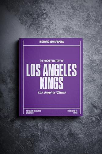 Signature gifts Los Angeles Hockey Personalized Newspaper History Book, A3 Large Deluxe Hardcover - LA NHL Fan - Keepsake Gift - Name Printed On Cover (LA Kings)