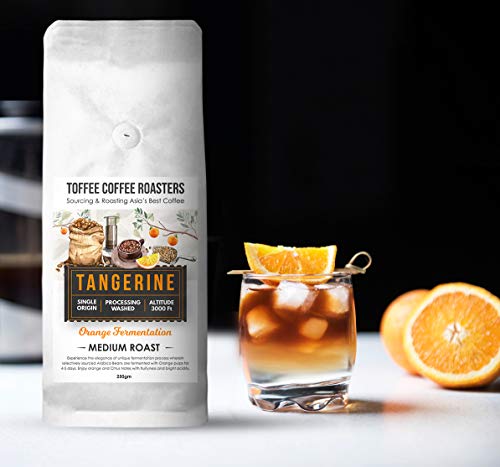 Image of Toffee Coffee Roasters Fermented Medium Roasted Coffee Sampler Pack Combo - Pack of 3x60gm (Tangerine, Papaia, Annanas) - Moka Pot