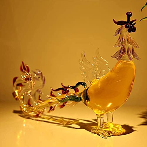 Karafset Whiskykaraf Wijnkaraf Phoenix Glazen Wijnfles - Wijnkaraf Creatief Ontwerp Luchtdichte Stop, Hoge… - Afbeelding 6