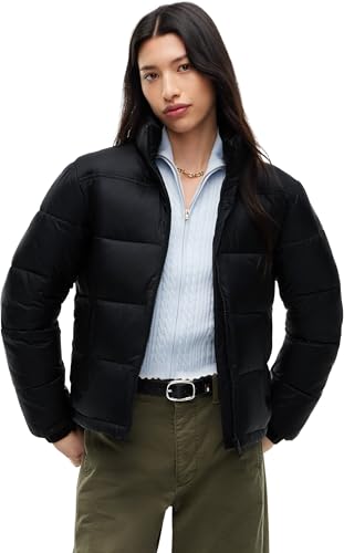 Image of Tommy Jeans Womens Tjw Pckbl Hood Ext Dw0dw21619 Puffer Jacket, Black (Black), XL UK