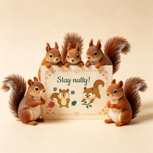 Matrices de découpe scrapbooking écureuil mignon et animaux d'automne - 4