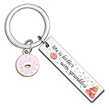 Johklj Baking Gifts For Women Unique Donut Gifts For Bakers Cute Donut Keychain Best Baking Stuff Accessories Birthday Christmas Gift Ideas For Bake Lovers Donut Lover Themed Gift