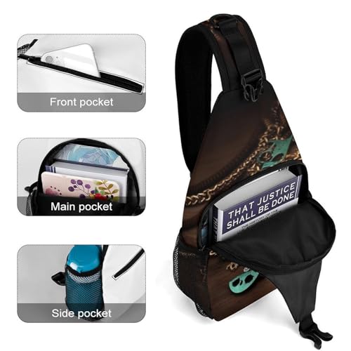 Bolso de bandolera deportivo Steampunk para senderismo miniatura 4