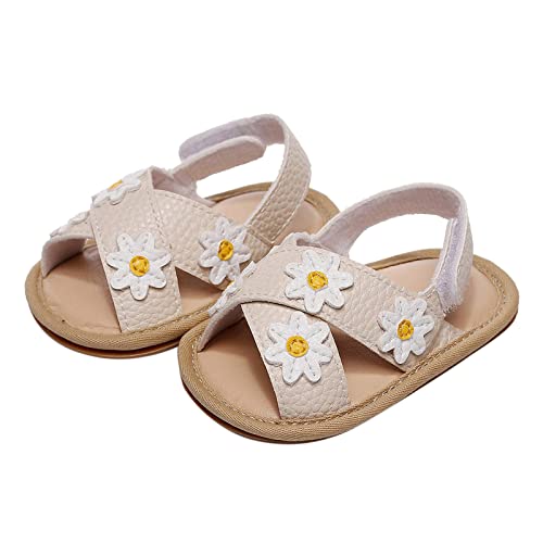JLGY Zapatos para bebé de 0 a 3 meses, sandalias para niñas, zapatos de verano, zapatos para aprender a caminar, sandalias planas, zapatos abiertos, zapatos transpirables, zapatos infantiles, suela