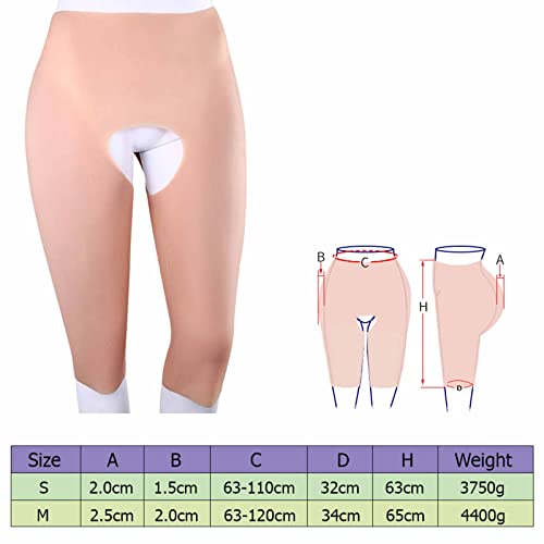 RTIA Shorts de controle modelador de bumbum de silicone completo acolchoado push up calcinha artific
