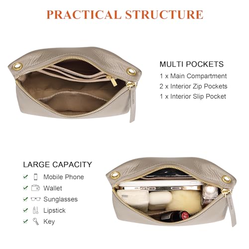 Over Earth Genuine Leather Crossbody Bags for Women Trendy Cross Body Purses Small Top Handle Handbag 6