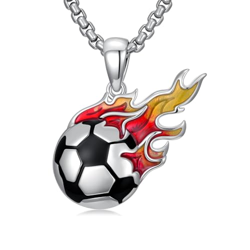 Pendentif en forme de flamme de football pour supporter au quotidien