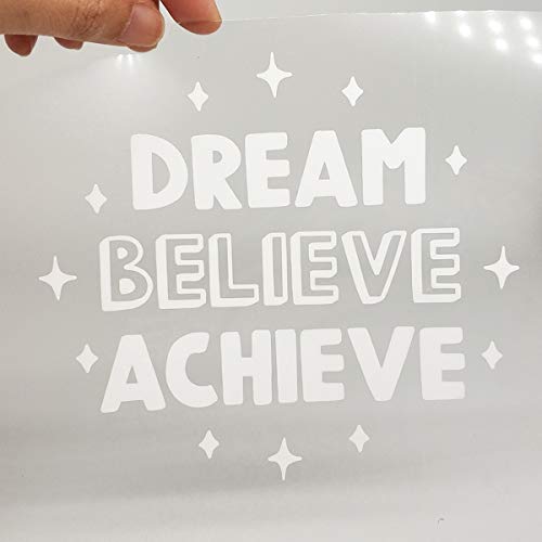 Image of guangyintong Heat Transfer Vinyl White HTV Rolls, 12 inch x 5ft Iron on Vinyl for T Shirts, Glossy Surface HTV Vinyl for All Cutter Machine Easy to Cut & Weed for Heat Vinyl DIY Design