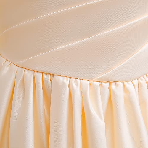 Flower Girls Dresses Formal Party Girl Wedding Dresses Vintage Satin Child Princess Communion Pageant Prom Gowns4