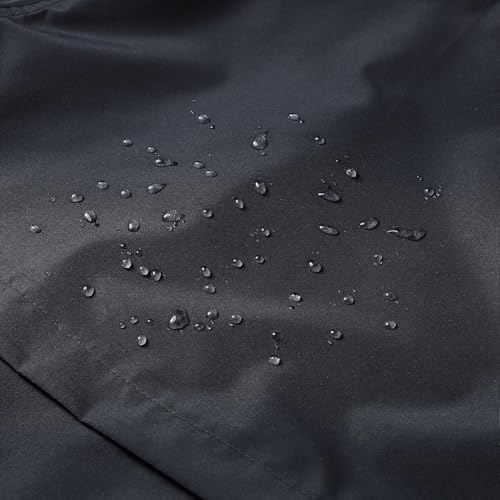 Image of MGEOY Boys Girls Rain Jacket Lightweight Waterproof Hooded Fleece Lined Raincoat Windbreakers for Kids
