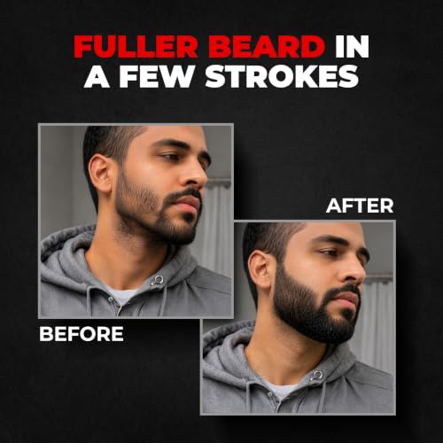 Image of Beardo Black Magic Beard Precision Pen | Instantly Covers Patchy Beard | Hair-Like Precision Strokes | Natural Beard Filler Pen | Waterproof, Smudge-Proof & Long-Lasting | 1.5ml