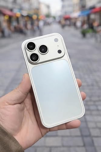 Image of Hard Metal Converter KIT for i Phone 13 /14 /15 /16 Pro Series into 17 Pro Max Look, Metal Backsheet + Frame, Shockproof (Silver, i Phone 16 Plus to 17 Pro Max)