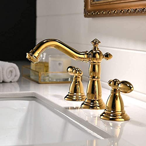 Robinet 3 trous en bronze pour baignoire sans fuite
