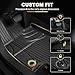 Floor Mats for Mercedes-Benz C300 2015-2021: AOMSAZTO All Weather Floor Mats for Mercedes Benz C Class Sedan Only 1st and 2nd Row