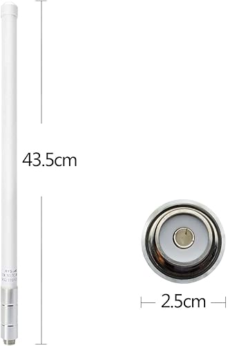 Miniatura 5 de Antena de fibra de vidrio UHF/VHF 136-174/400-470MHZ con kit de plano de tierra