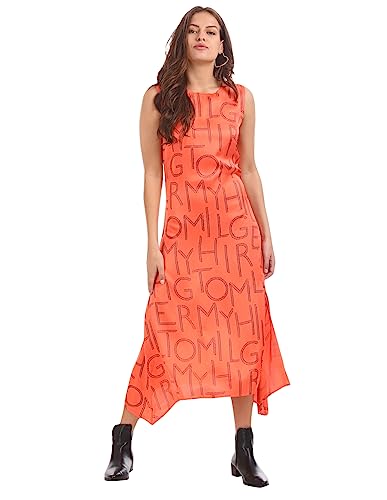 Image of Tommy Hilfiger Women A-Line Casual Below The Knee Dress