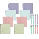 8 quaderni tascabili con penna, piccoli taccuini tascabili A7 con motivo panda, mini notebook colorati piccoli blocchi promemoria da viaggio per bambini, mini quaderni carini per borse per feste