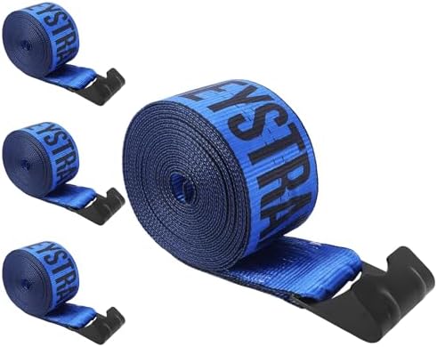4 Inch Winch Straps 30 FT Heavy Duty Truck Straps with Flat Hook,...