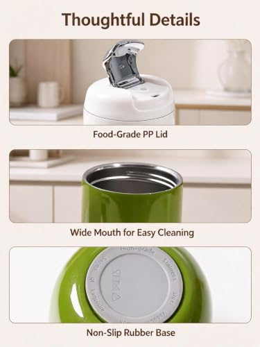 ChayWillow 316 Stainless Steel Egg-Shaped Insulated Travel Mug - image 7