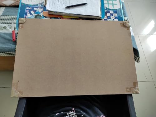 Image of Study PAD Multipurpose MDF Drawing Board, 16 x 24 inches, 7mm Thick, Single Side Use, for Laptop, Keyboard, Students, Plank for Students, Writing Pad for Chair Study (Version 1)