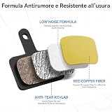 AGPTEK 4 pary klocków hamulcowych do roweru, ceramiczne okładziny hamulcowe tarczowe