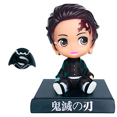 Ituble Bobbleheads Anime Tanjiro Action Figures Bobblehead Car Dashboard Decorations Accessories Interior Statue Bobble Head Figure Dash Board Figurine Phone Holder Bracket Birthday Cake Toppers Gifts #TOP7