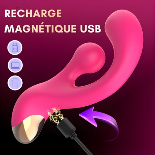 Vibromasseur Rabbit stimulation simultanée pour surmonter les pannes de plaisir