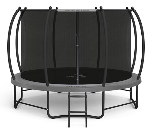 BCAN Trampoline 8FT 10FT 12FT 14FT 15FT 16FT Recreational Trampoline with Enclosure for Kids Adults, ASTM Approved, Outdoor Trampoline with Ladder for Kids