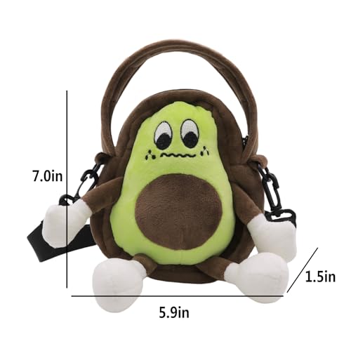 Amamcy Linda bolsa transversal em formato de fruta para mulheres, bolsa de ombro e bolsa de mão de p