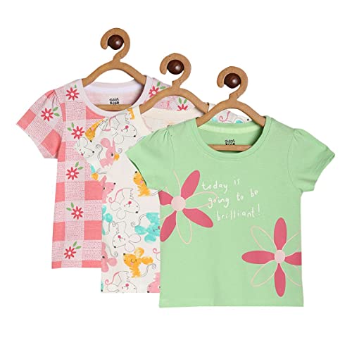 Image of miniklub Baby Strap Frill Sleeve Knitted Cotton Top (White Color)