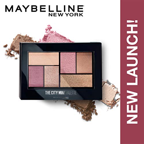 Image of Maybelline New York Eyeshadow Palette, 6 Highly Blendable Shades, Sheer Finish, City Mini Palette, Westside Roses, 6.4g (Pack of 2)
